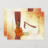 Herfstbladeren Tafelnummer (Voorkant / Achterkant)