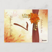 Herfstbladeren Tafelnummer (Achterkant)