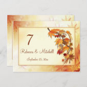 Herfstbladeren Tafelnummer (Voorkant / Achterkant)