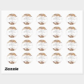 Herfstbladeren Thanksgiving-diner sticker (Vel)