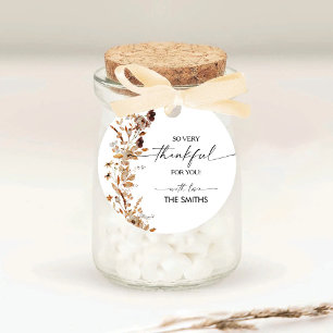 Herfstbladeren Thanksgiving-diner sticker