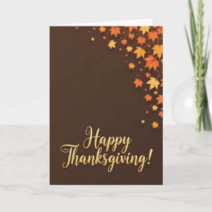 Herfstbladeren Thanksgiving Kaart