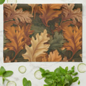 Herfstbladeren theedoek (Gevouwen)