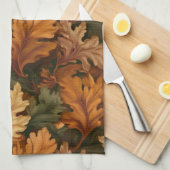 Herfstbladeren theedoek (Quarter Fold)