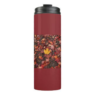 Herfstbladeren thermosbeker