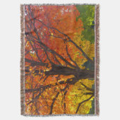 Herfstbladeren van geel en Sinaasappel Foto Deken (Voorkant Verticaal)