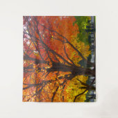 Herfstbladeren van geel en Sinaasappel Foto Wandkleed (Voorkant)