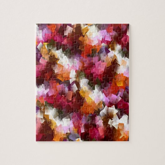 Herfstbladeren verspreid... legpuzzel (Verticaal)