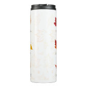 Herfstbladeren Viering met thermische tuimelaar Thermosbeker (Achterkant)