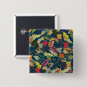 Herfstbladeren Vierkante Button 5,1 Cm (Voorkant /achterkant)