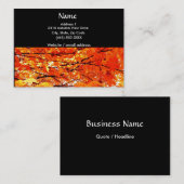 Herfstbladeren Visitekaartje (Voorkant / Achterkant)