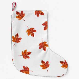 Herfstbladeren Waterverf Hand getrokken Kleine Kerstsok