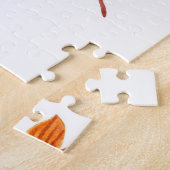 Herfstbladeren Waterverf Hand getrokken Legpuzzel (Zijkant)