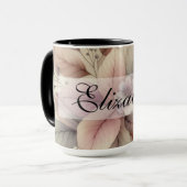 Herfstbladeren waterverf herfstkleuren mok (Voorkant links)