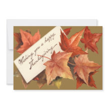 Herfstbladeren wensen u een gelukkig Thanksgiving