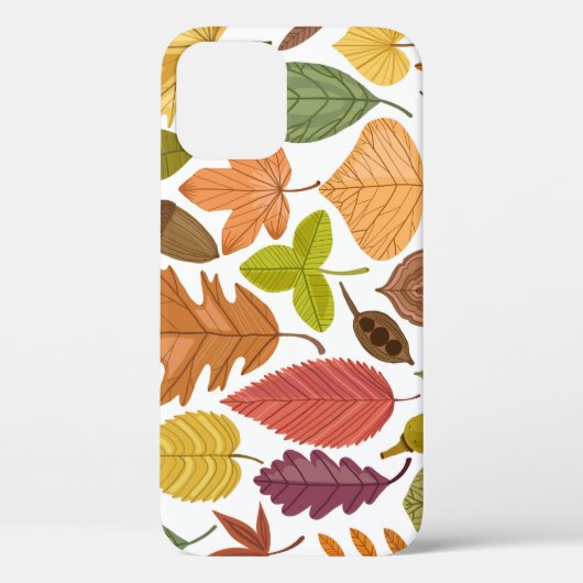 Herfstbladeren:  witte achtergrond. Case-Mate iPhone case (Achterkant)