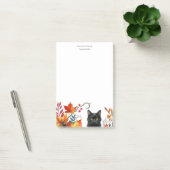 Herfstbladeren Zwarte Kat Persoonlijk Post-it® Notes (Kantoor)