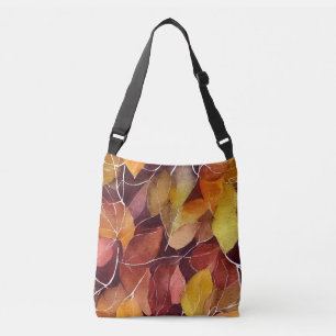 Herfstbladpatroon crossbody tas