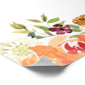 Herfstbloei Bloemenfeest Welkom Poster (Hoek)