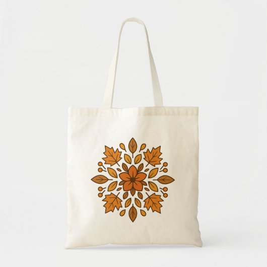 Herfstbloem mandala tote bag (Voorkant)