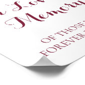 Herfstbloem ter liefdevolle herinnering aan Poster (Hoek)