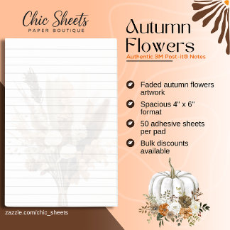 Herfstbloemen 3M Post-it® Notities Notes