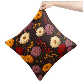 Herfstbloemen - Boerderij Boho Kussen