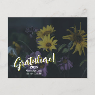 herfstbloemen herinneren me briefkaart