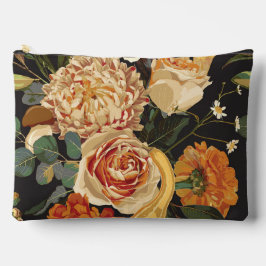 Herfstbloemen, kruiden en champignons illustratie. etui