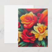 Herfstbloemen Notitiekaartje (Voorkant / Achterkant)