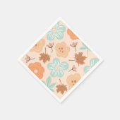 Herfstbloemen Servet (Hoek)