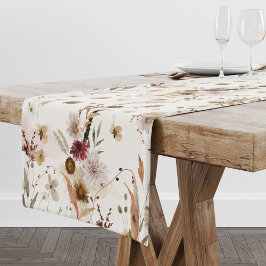 Herfstbloemen Waterverf Medium Tafelloper