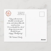 Herfstbloemenguilllande met bericht briefkaart (Achterkant)