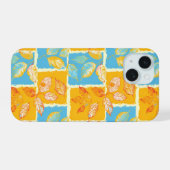 Herfstblokbladeren iPhone 15 Hoesje (Achterkant horizontaal)