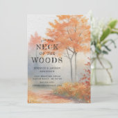 Herfstbomen Bewegende aankondiging (Staand voorkant)