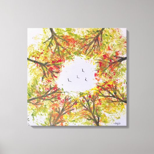 Herfstbomen Canvas Afdruk (Voorkant)