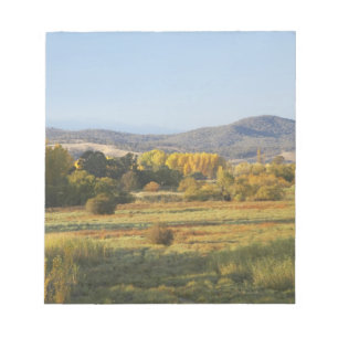 Herfstbomen, Khancoban, Sneeuwgebergte, Nieuw Notitieblok