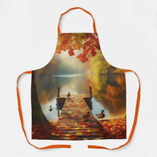 Herfstbomen & meer met eenden schort