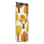 Herfstbomen, naadloos patroon. thermosbeker (Geroteerd rechts)