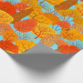 Herfstbomen Patroon Herfst gebladerte Cadeaupapier