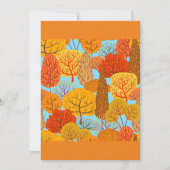 Herfstbomen Patroon Herfst gebladerte Kaart (Voorkant)
