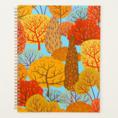 Herfstbomen Patroon Herfst gebladerte Planner (Voorkant)