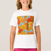 Herfstbomen Patroon Herfst gebladerte T-shirt (Voorkant)