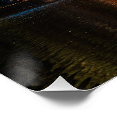 Herfstbomen van Andere kant van de rivier Perfect Poster (Hoek)