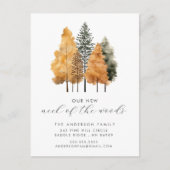 herfstbomen verplaatsen nieuw adres post Kaart (Voorkant)