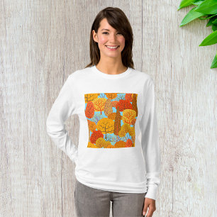 Herfstbomen Vrouwen Lange-Sleeve T-shirt