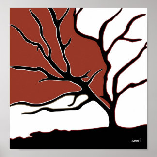 Herfstboom Poster