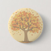 Herfstboom Ronde Button 5,7 Cm (Voorkant)