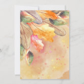 herfstbos-egel-baby shower kaart (Achterkant)