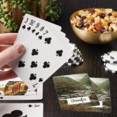 Herfstbos en rivierlandschap pokerkaarten (Insitu)